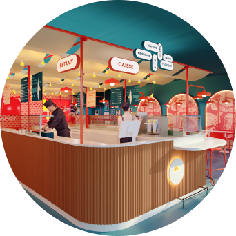 Un concept “Sushi / Poké / Gyoza” innovant et immersif unique en France et adaptable à votre projet (taille et localisation): Small, Medium et Large.​
